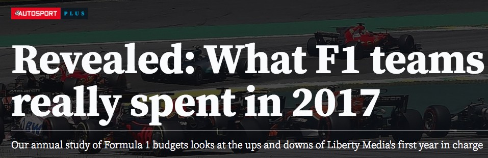 F1 2017 bottom line