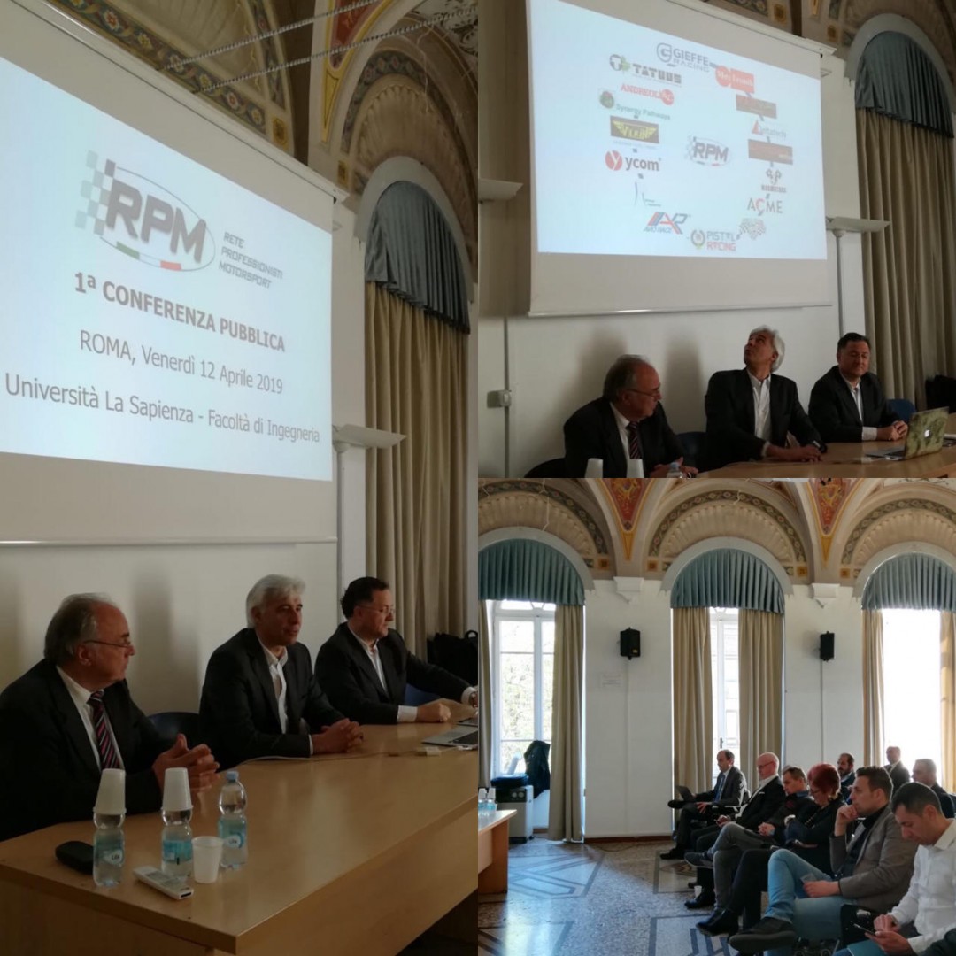 1st Conference RPM network (Rete Professionisti Motorsport)