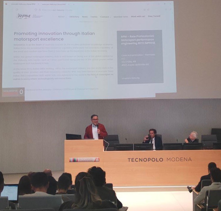 Riccardo Paterni represents RPM Network at the kick-off of Unimore university TACC Program IV Edition