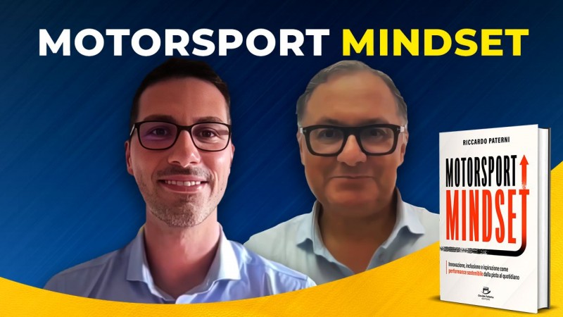 Riccardo as author of 'Motorsport Mindset' interviewed by the book publisher